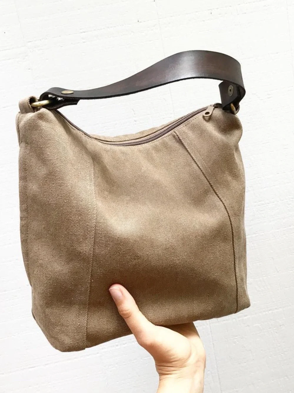 Meridian Lee Artisan Canvas Hobo Bag - Picture 9 of 16